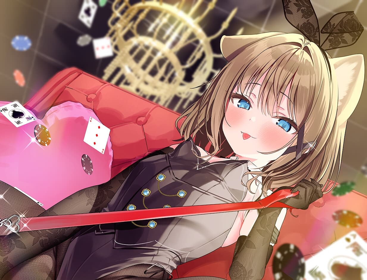 負け癖を看破してくるドSバニーガールに『免許証フリスビー』や『マゾ豚変態煽り』で徹底的に辱められ犬堕ちしてしまい湿度高めじっとり共依存エンド #イカサマバニー