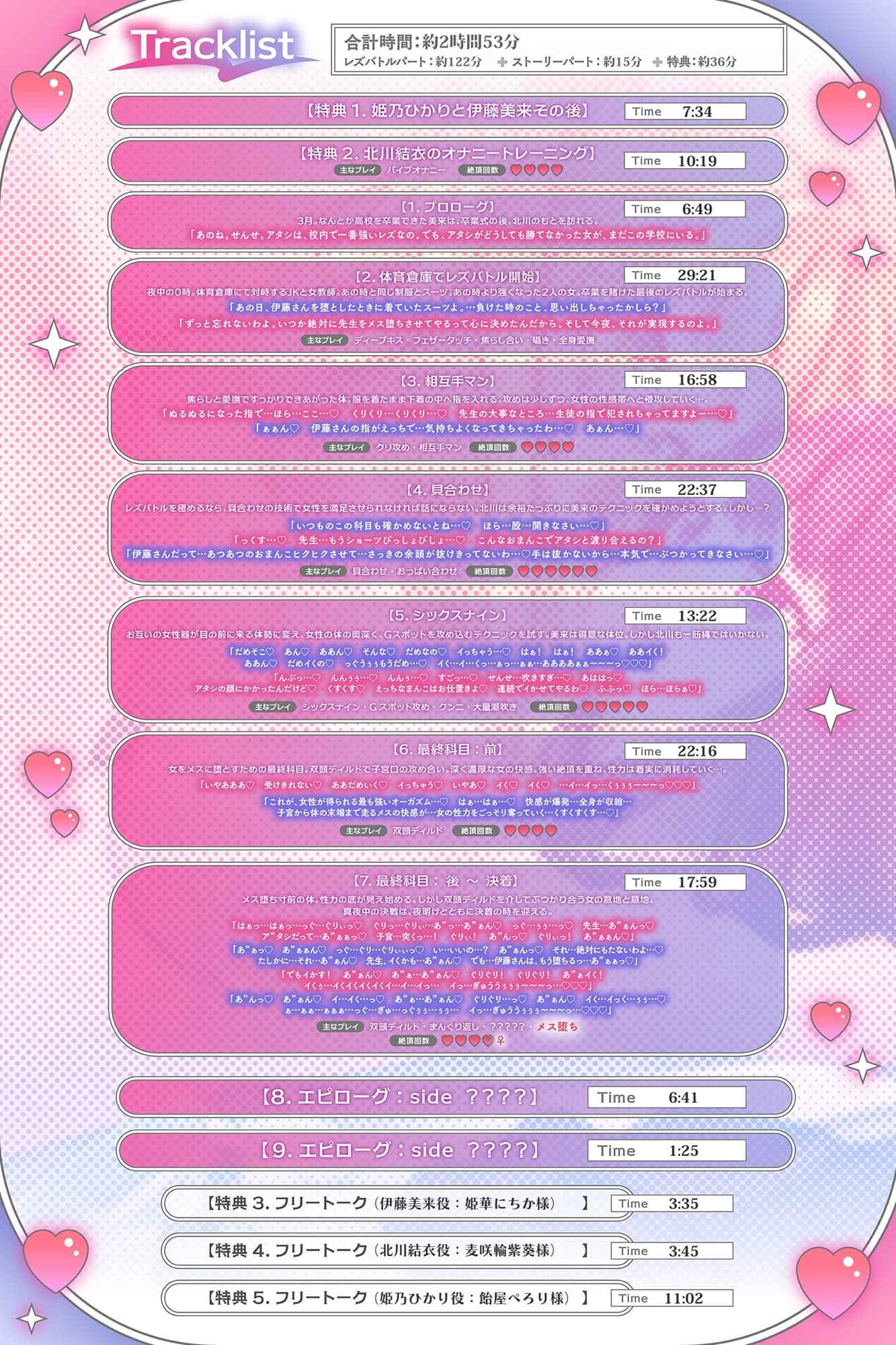 【KU100】体育倉庫で秘密のレズバトル！校内実力トップJK vs 保健体育女教師 -Final-