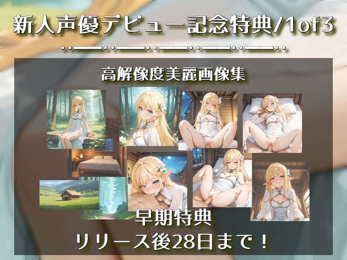 旅先で出会ったエルフさんが身も心もち◯こも癒やしてくれるやーつ【耳ペロ音声版】